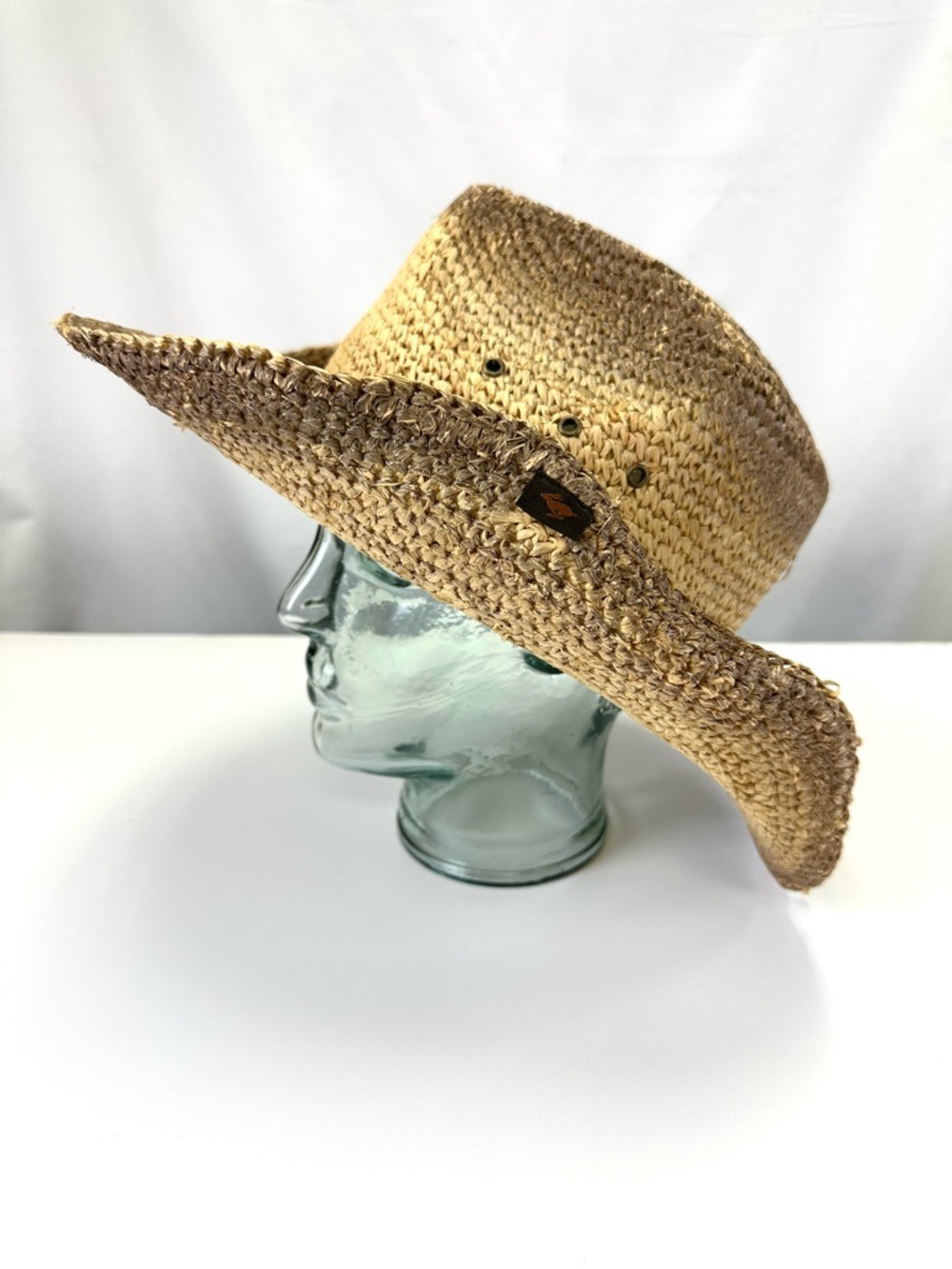 Peter Grimm Straw Western Hat Wide Brim Cowboy Festival Coastal Boho